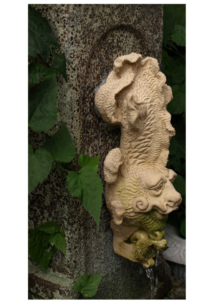garden ornament dragon statue for fountains